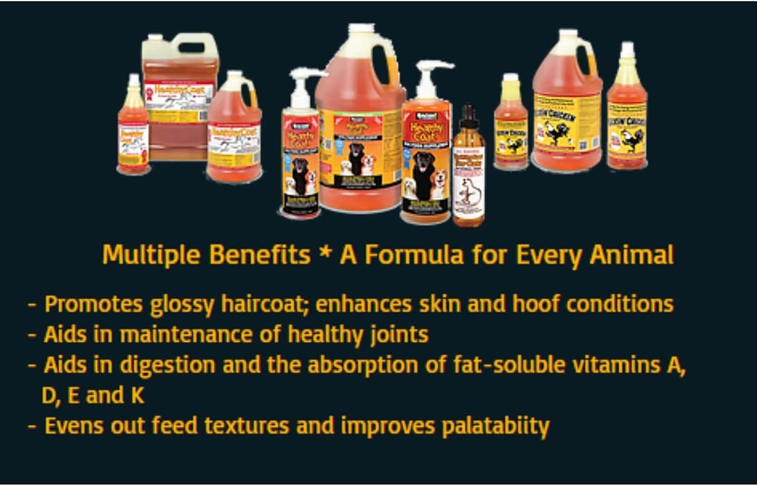 HealthyCoat Suplemento para Perros con Omega 3 y 6, Sabor a Tocino - 1 Galón