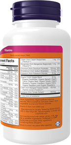 Now Foods Daily Vits con Mezcla de Frutas y Verduras, Luteína y Licopeno, 120 Cápsulas Vegetales