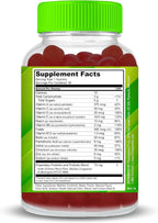 Gominolas Multivitamínicas Sin Azúcar con Prebióticos y Probióticos - Apoyo Diario para Ojos, Riñones, Hígado, Corazón y Digestión - Sabor a Bayas Mixtas - Dr. Stephanie's