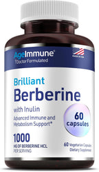 AgeImmune Berberina 1000mg con Inulina Prebiótico