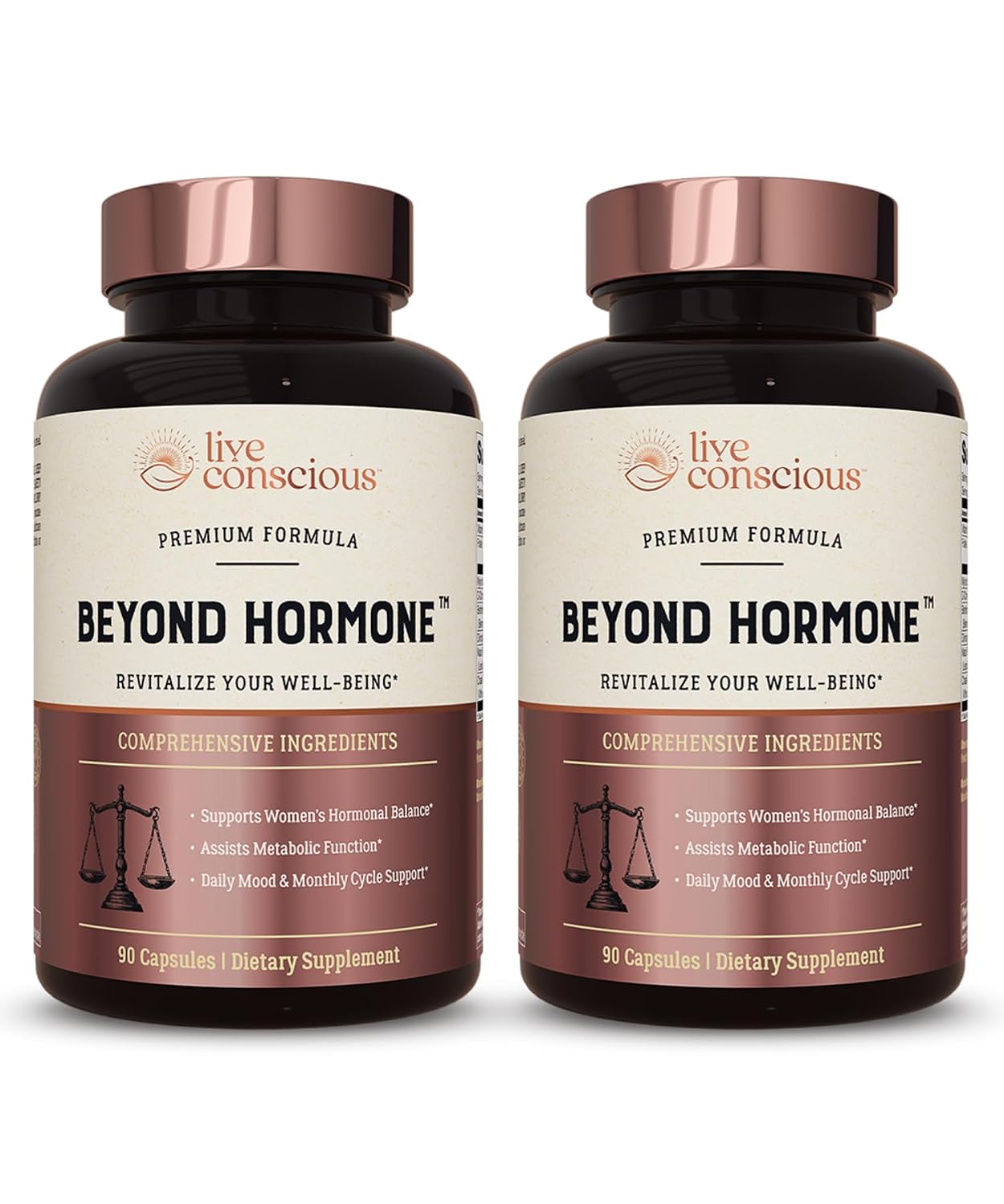 Live Conscious Beyond Hormone - Suplemento Diario para Menopausia y Síntomas Premenstruales