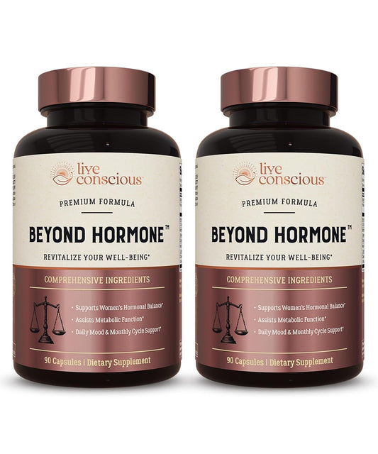 Live Conscious Beyond Hormone - Inositol, Berberina y Extractos Botánicos para el Bienestar Femenino (90 Cápsulas)