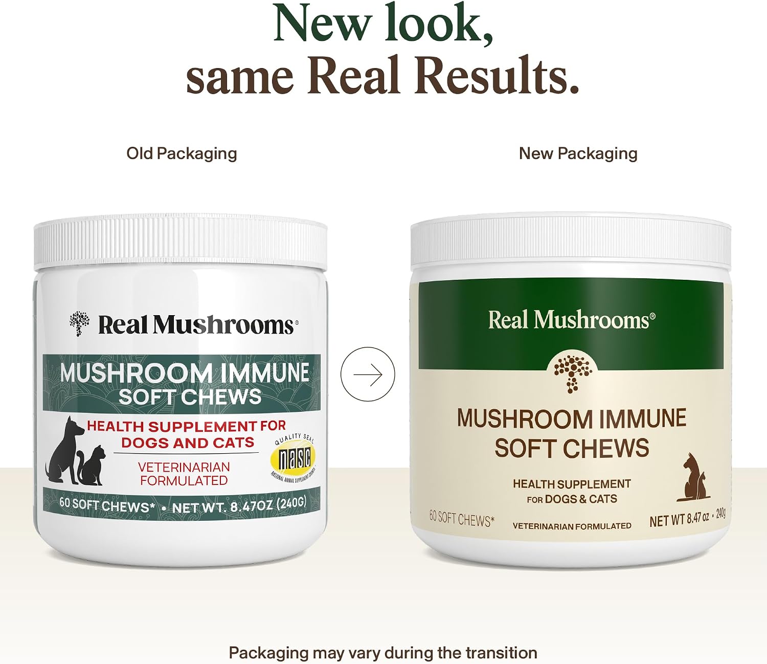 Real Mushroom Immune Pet Chews – 60 Masticables para Perros y Gatos