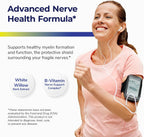 Nerve Restore - Suplemento para el Soporte Nervioso con PEA, Corteza de Sauce Blanco y Complejo de Vitaminas B - 180 Cápsulas