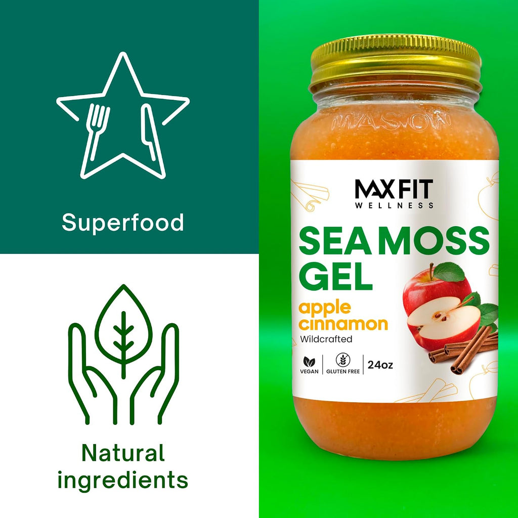 Gel de Musgo Marino Gold Wildcrafted 24 oz (12 Sabores) | 92 Vitaminas y Minerales | Superalimento Vegano No-GMO
