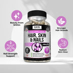 Kaya Naturals Biotina con Vitaminas para Cabello, Piel y Uñas