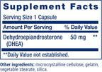 Life Extension DHEA 50 mg – Suplemento para el Equilibrio Hormonal, Memoria, Masa Muscular y Densidad Ósea