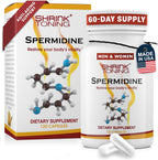 Shrink Suplemento de Espermidina – 120 Cápsulas Veganas – con Zinc y Tiamina