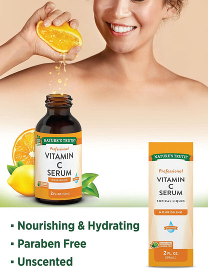 Nature's Truth Sérum de Vitamina C 60 ml | Aceite para Rostro y Piel | Nutritivo y Sin Fragancia – Image 3