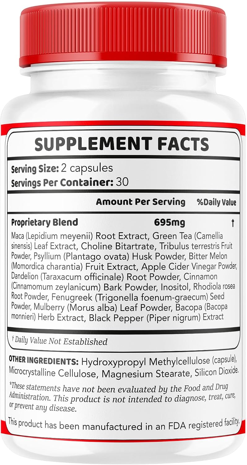 Sugar Delete Cápsulas - Suplemento Premium con Ingredientes Naturales, 60 Cápsulas para 1 Mes