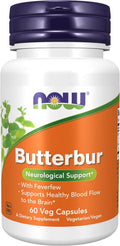 Now Foods Petasites con Matricaria, 60 Cápsulas Vegetales (Paquete de 2)