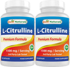 Best Naturals L-Citrulina Cápsulas - 1500 mg por Cápsula - No GMO - Sin Gluten - 90 Cápsulas (Paquete de 2)