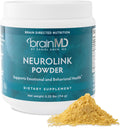 BRAINMD NeuroLink Powder – 114g – Suplemento para Memoria, Enfoque y Concentración