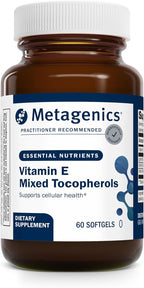 Metagenics Vitamin E Mixed Tocopherols - High Antioxidant Potency - Non-GMO, Gluten-Free - 60 Softgels