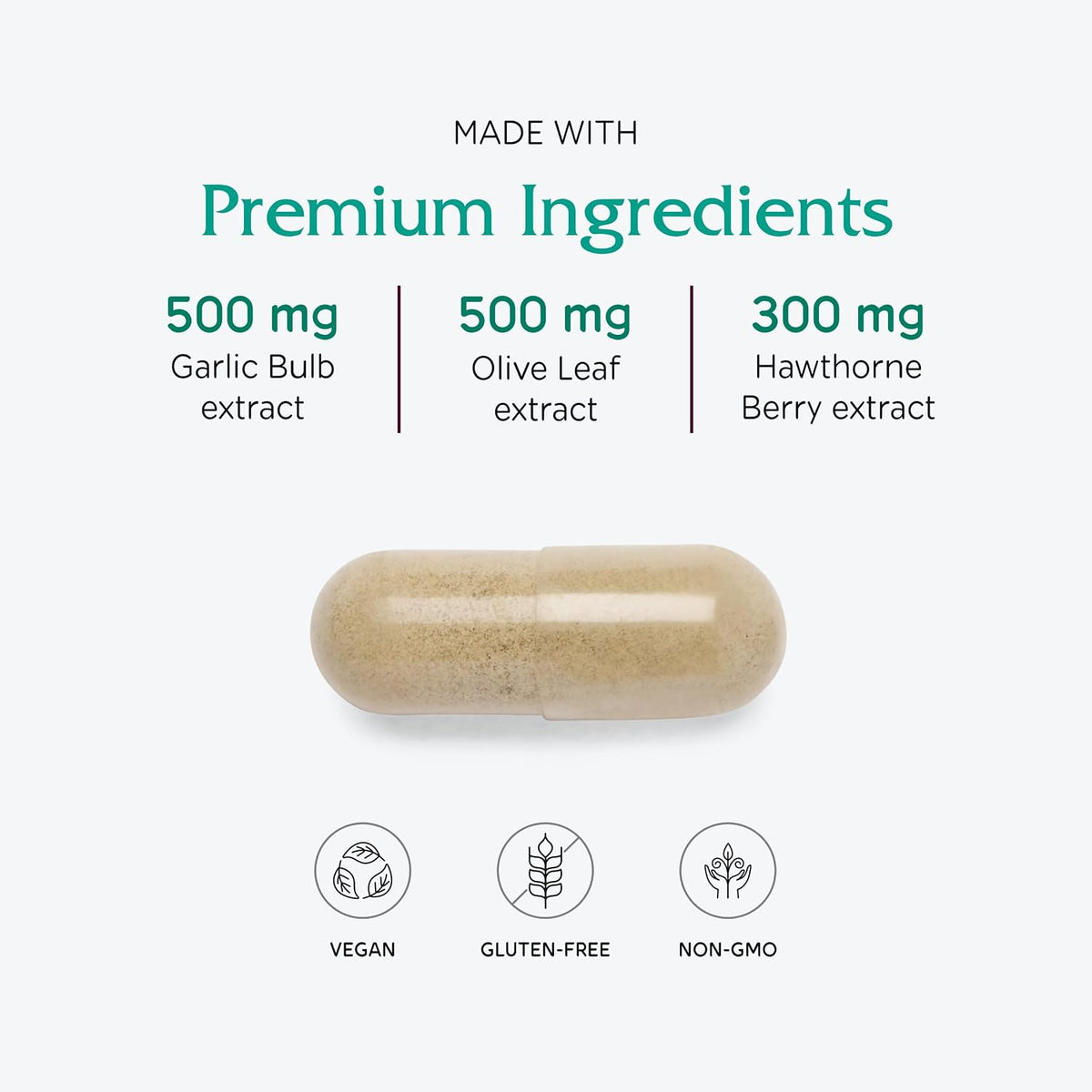 Vitanica VasoBlend, Apoyo Cardiovascular, – Magnesio: El magnesio contribuye al funcionamiento normal del sistema – Image 4