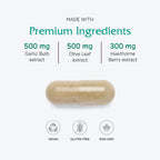 Vitanica VasoBlend, Apoyo Cardiovascular, Vegano, 90 Cápsulas