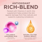 Built by Nature Vitaminas para Cabello, Piel y Uñas, 120 Cápsulas Blandas
