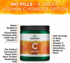 Swanson Vitamina C en Polvo 100% Ácido Ascórbico Puro - 3 Pack (3 x 454 g)