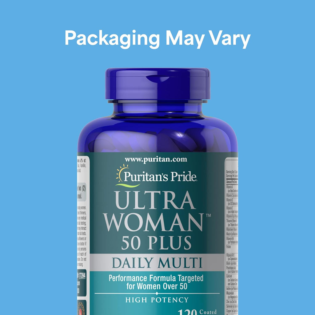 Puritan's Pride Ultra Woman 50 Plus Multivitamínico de Alta Potencia con Zinc para Mujeres