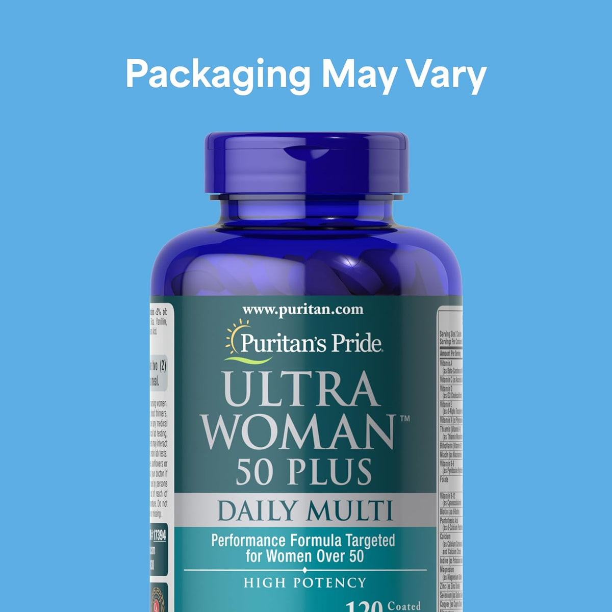 Puritan's Pride Ultra Woman 50 Plus – Energía y metabolismo: Las vitaminas del grupo B y otros nutrientes ayudan – Image 2