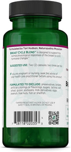 Vitanica Breast Cycle Blend - Breast Support Supplement with Chaste Tree and Vitamin E - 60 Vegan Capsules