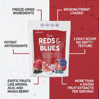 PEScience Exotic Reds & Blues - Superalimentos en Polvo con Myo-Inositol, 30 Raciones
