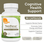 Zahler TeenFocus, Fórmula Avanzada para Mejorar el Enfoque y la Concentración, 90 Cápsulas