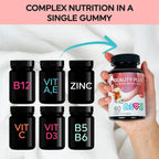 LIVS Beauty Plus Gomitas de Biotina para Cabello, Piel y Uñas, Sabor Crema Soda - 60 uds
