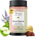 Winged Wellness Multivitamin Gummies para Adolescentes - Vitaminas para el Estado de Ánimo y Salud Hormonal - Gomitas Veganas con Chaste Tree, Lemon Balm, L-Theanine y Huperzine A - 60 Gomitas