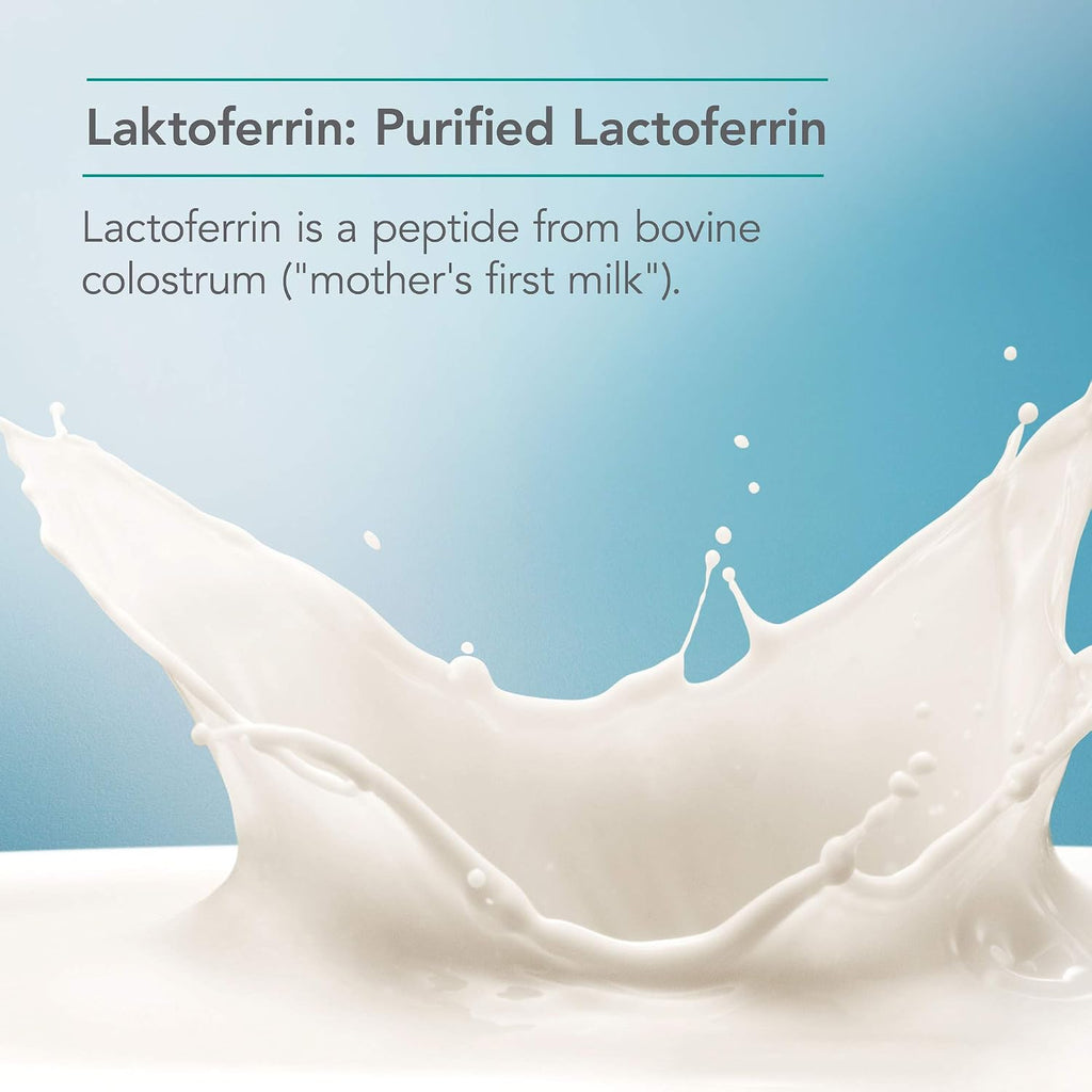 Nutricology Lactoferrin - Lactoferrina 350 mg, Bovine Colostrum, 90 Vegan Capsules