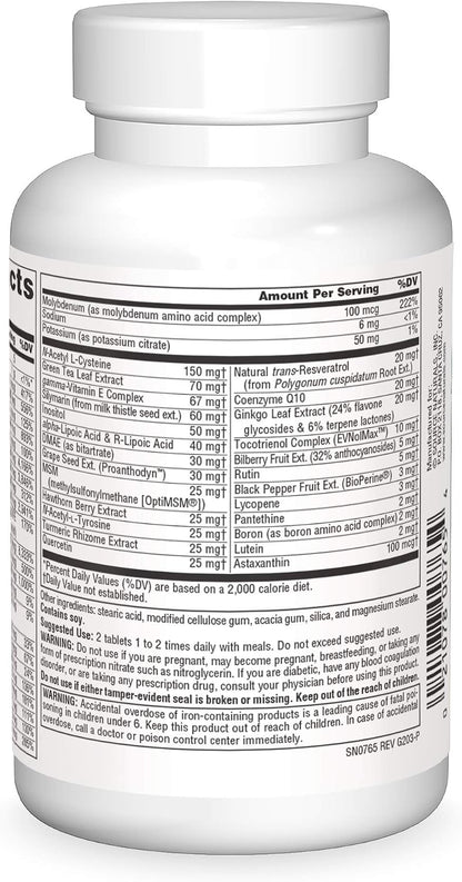 Source Naturals Life Force Multiple Daily Multivitamin de Alta Potencia - 60 Comprimidos – Image 2