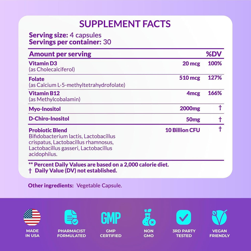 PharmaSupps Inositol+ Equilibrio Hormonal - 240 Cápsulas