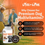 LotsOfLove Daily Multi Dog Chews - Multivitamínico masticable para perros (60 unidades)
