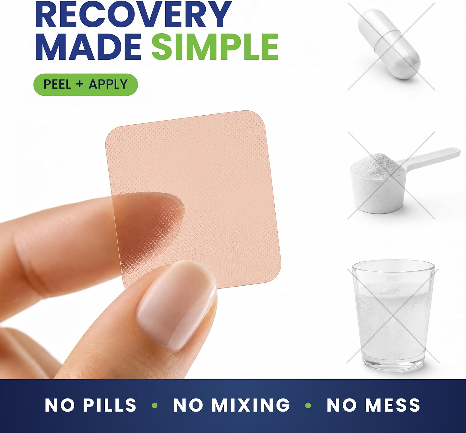 NC NATURAL CURES - Recovery Patches 42 Parches