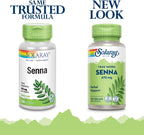 Solaray Senna Leaf Capsules - Natural Herbal Supplement, 470 mg, Vegan, 100 Capsules
