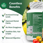 Multivitamínico Integral Hombre y Mujer - Alimentos Integrales + Enzimas, Probióticos y Omega-3 - 3 Unidades