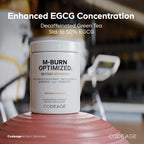 Codeage M-Burn Optimized - Complemento avanzado con té verde, berberina y probióticos - 60 cápsulas