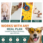 Dog Multivitamin, Glucosamine Chondroitin for Dogs, Dog Vitamins and Supplements, Probiotics, Krill Oil for Hip & Joints, Skin, Coat, Immune Health, Heart, Digestion (120 Chews, Chicken)
