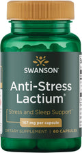 Swanson Women's Anti-Stress Formula (Lactium) - Ayuda a Contrarrestar el Estrés, Promueve la Relajación y el Sueño Reparador - 60 Cápsulas, 167mg