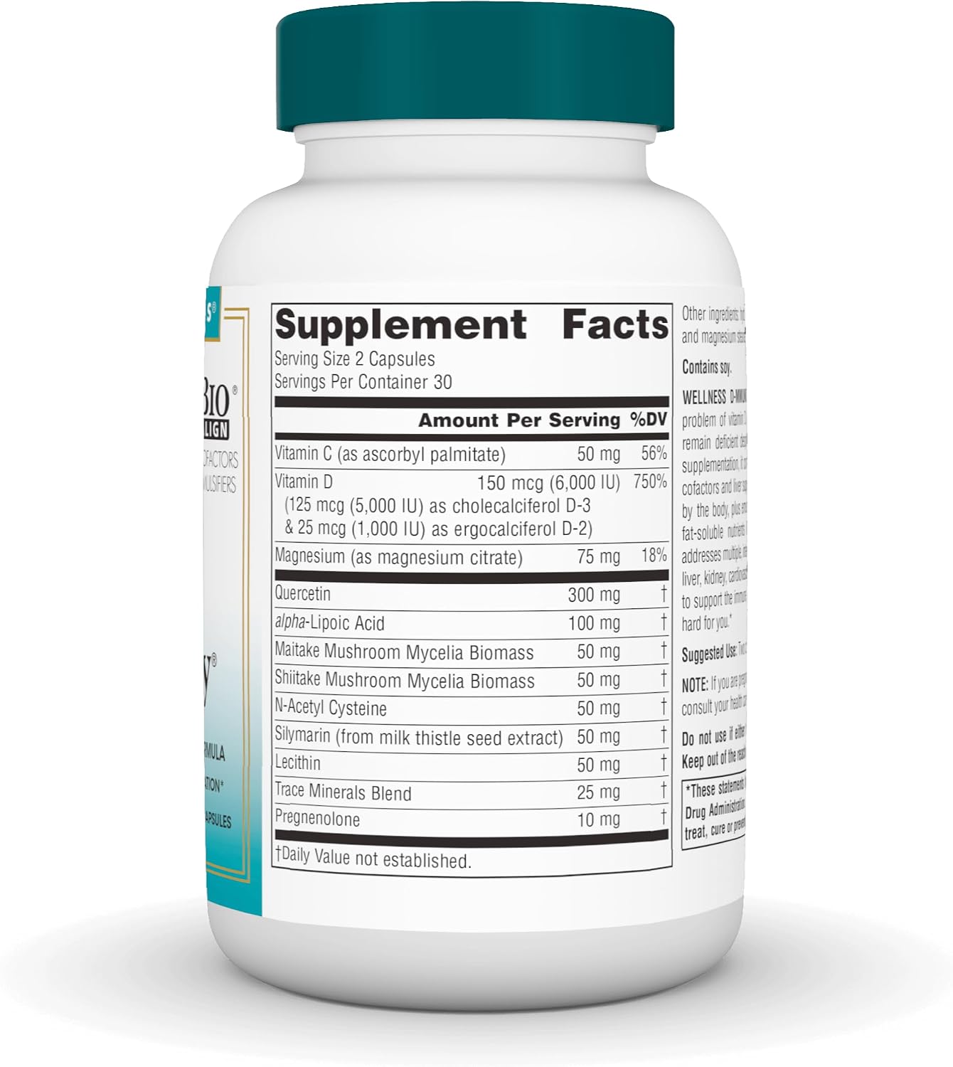 Source Naturals Wellness D-mmunity - 60 Cápsulas Vegetarianas con Vitamina D3 y D2
