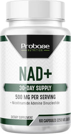 Probase Nutrition NAD Suplemento 500mg Alta Potencia - 30 Días