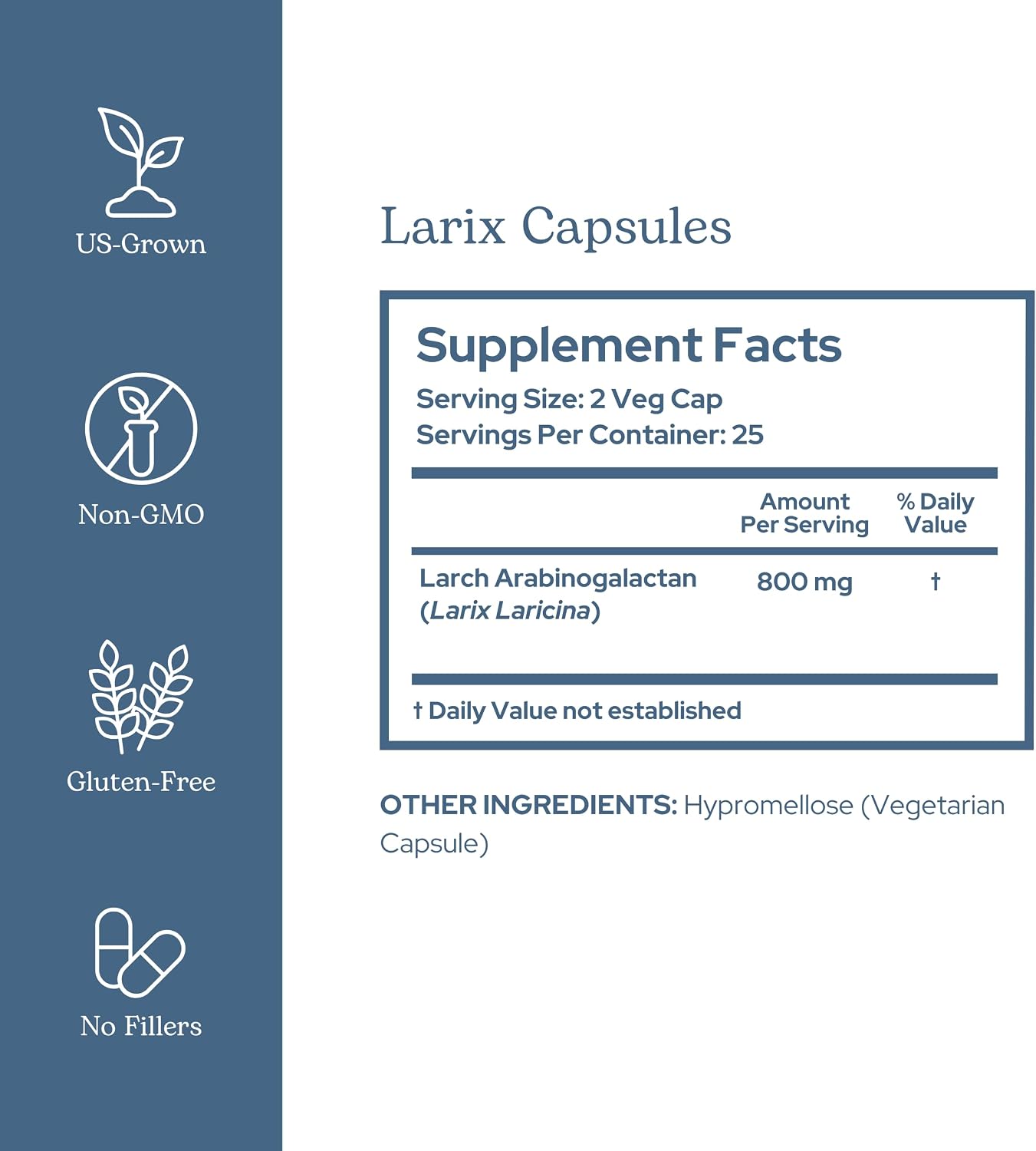 Eclectic Institute Larix Immune Support - 50 Cápsulas de 400 mg