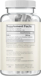 Clear Formulas Bioactive SAM-e 500mg - 120 Cápsulas