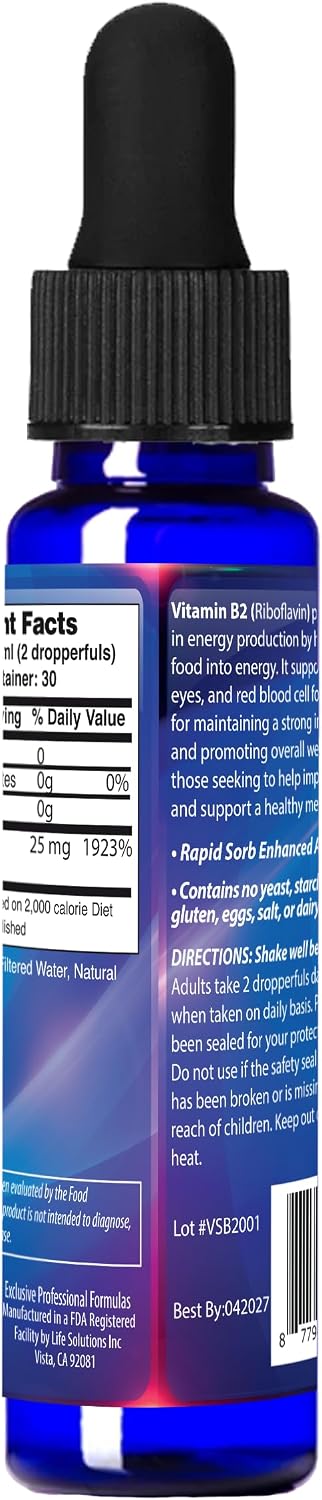 Dr's Advantage Vitamina B2 (Riboflavina) Líquida - 2 oz (59 ml)