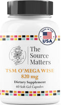 O'MEGA Wise - 820 mg de Aceite de Pescado Omega-3 de Alta Concentración con EPA, DHA y DPA para la Salud Cardiovascular, Cerebral, Articular y Ocular (60 Cápsulas Blandas)