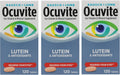 Bausch + Lomb Ocuvite Suplemento de Vitaminas y Minerales con Luteína, 120 Comprimidos (Pack de 3)
