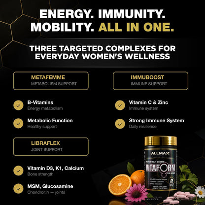 ALLMAX VITAFORM Multivitamínico para Mujeres - 60 Comprimidos (30 Dosis) – Image 5