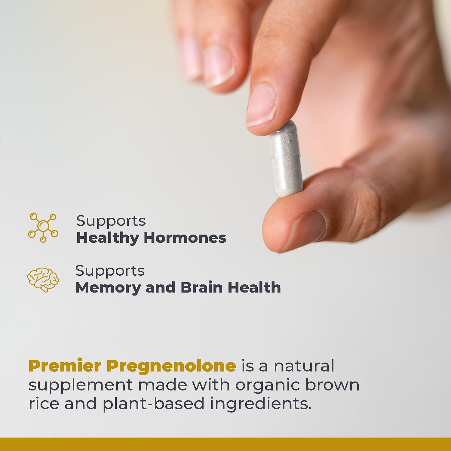 Premier Research Labs Premier Pregnenolone - Pregnenolona de 100 mg para apoyo hormonal, precursor de progesterona, testosterona, estrógeno, suplemento de pregnenolona para mujeres y hombres - 60 cápsulas vegetarianas