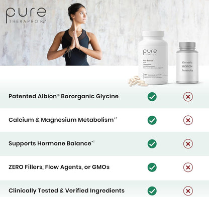 Pure TheraPro Rx Bio Boron - Boro Bororgánico Glicinato (5mg, 180 Cápsulas) – Image 4