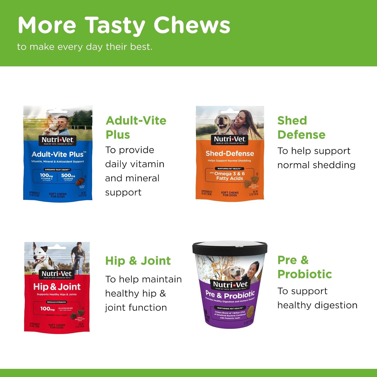 Nutri-Vet Grass Guard Masticables para Perros - Neutralizador de Orina y Apoyo Digestivo, 150 Comprimidos